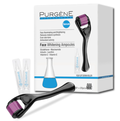 Purgene Face Whitening Ampoules With Dermaroller